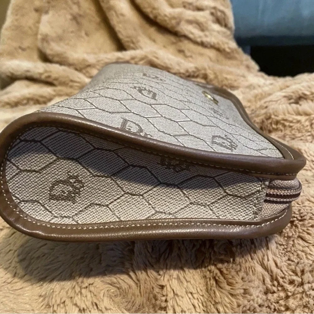 Vintage Dior Honeycomb Monogram Zip Pouch/Clutch - Picture 3 of 7